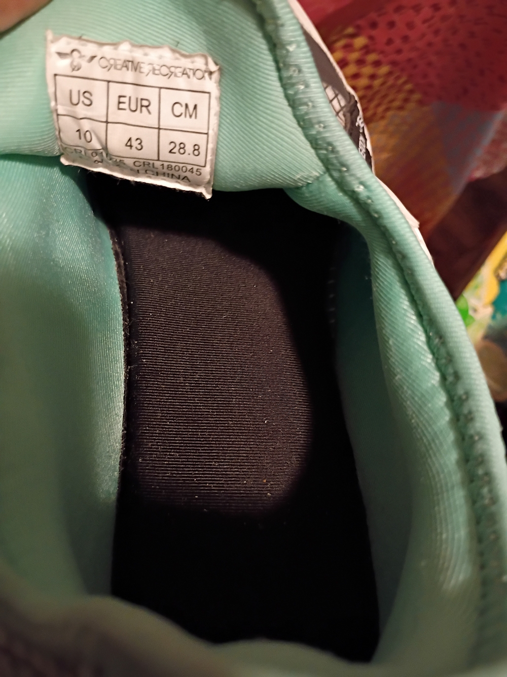 Creative Recreation Men’s Athletic Sneakers in Teal and Black